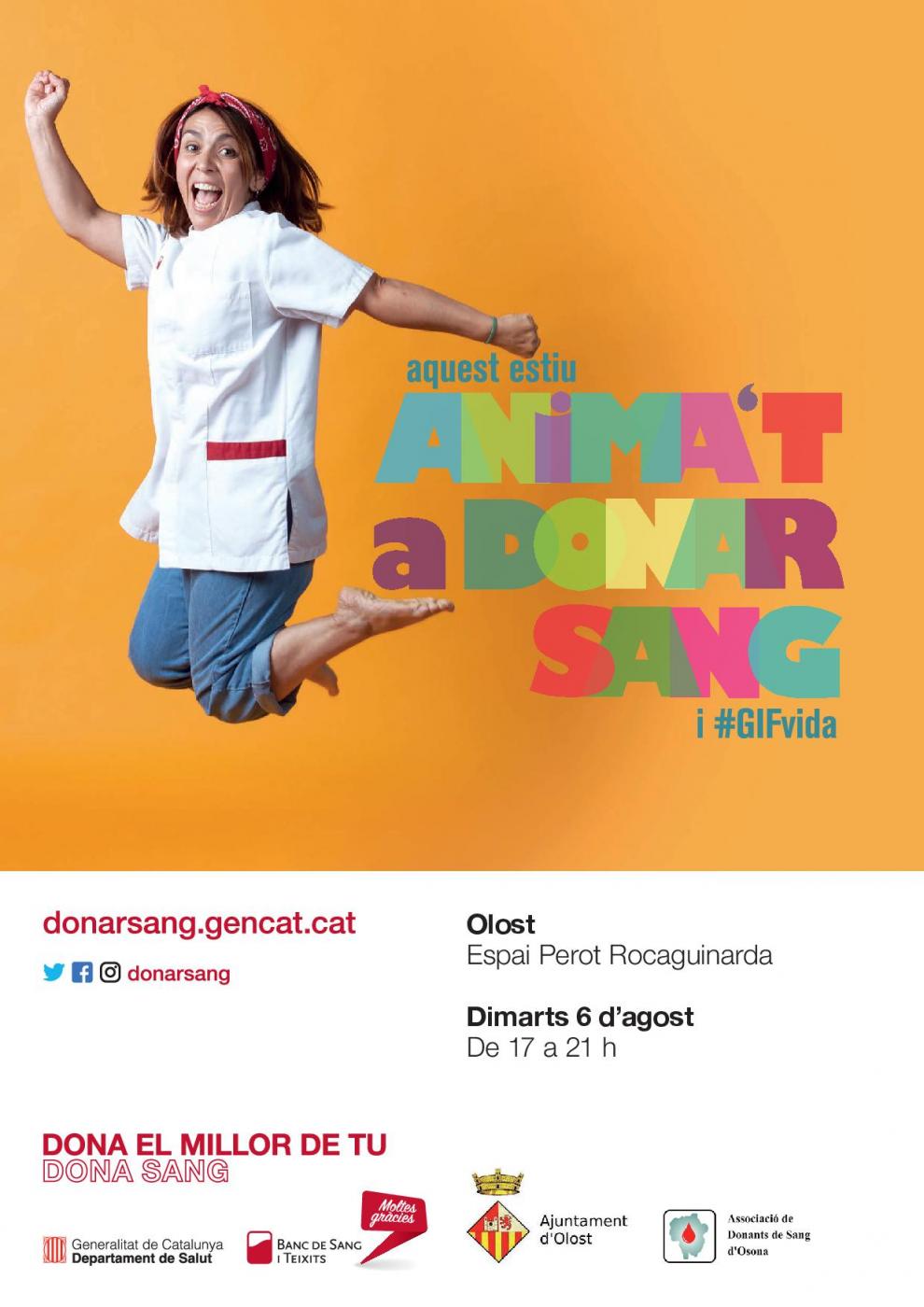 Campanya de donació de sang a Olost